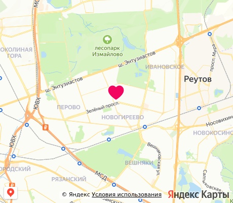 На карте