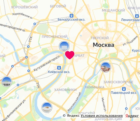 На карте