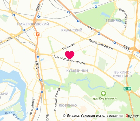 На карте