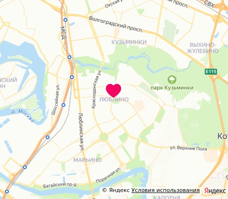 На карте