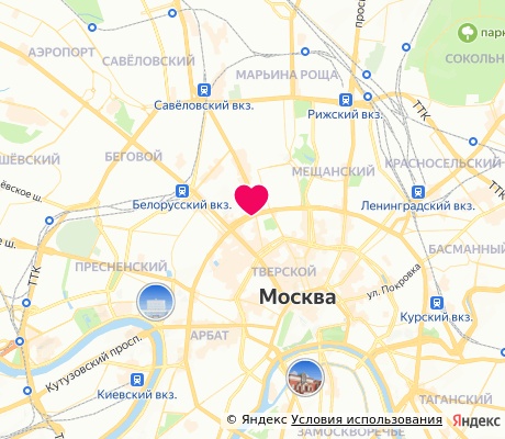 На карте