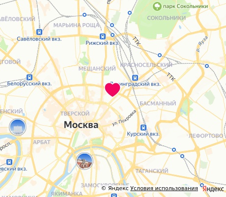 На карте
