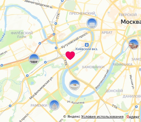 На карте
