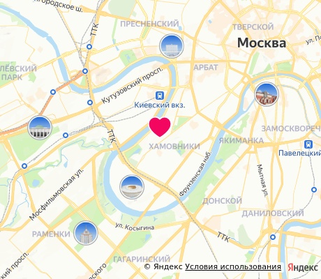 На карте
