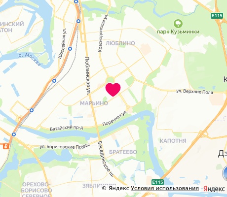 На карте