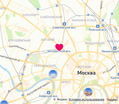 На карте