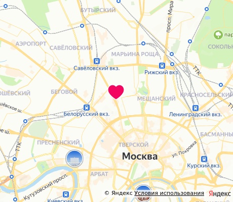 На карте