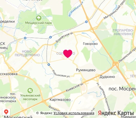 На карте