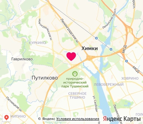 На карте