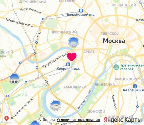 На карте