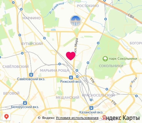 На карте