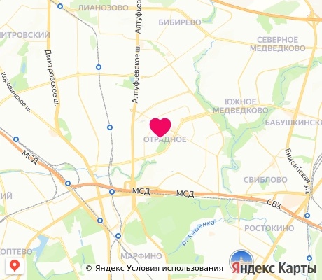 На карте