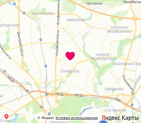 На карте