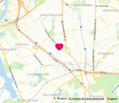 На карте