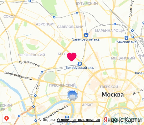 На карте