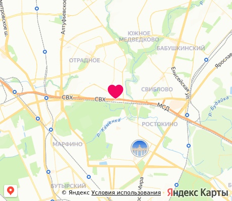 На карте