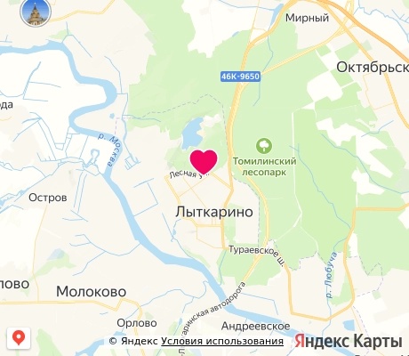 На карте