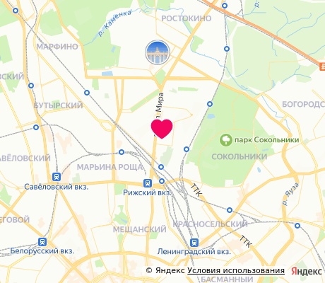 На карте