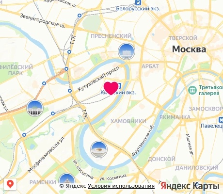 На карте