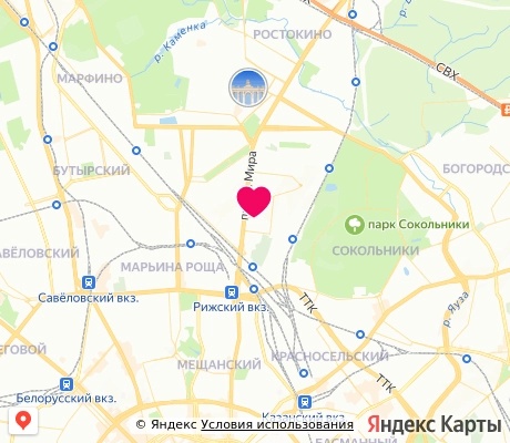 На карте