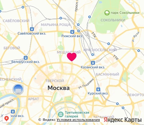 На карте
