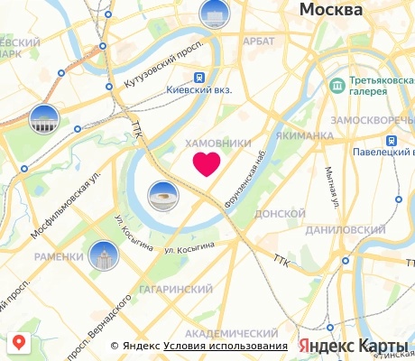 На карте