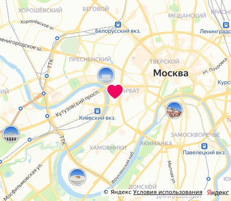 На карте