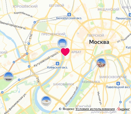 На карте