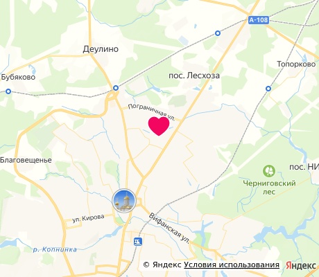 На карте