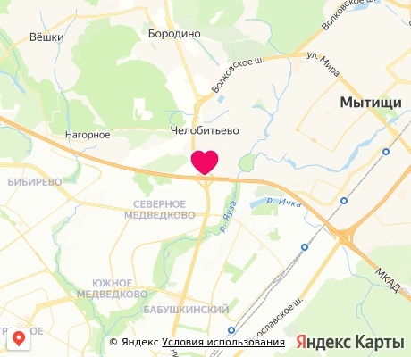 На карте