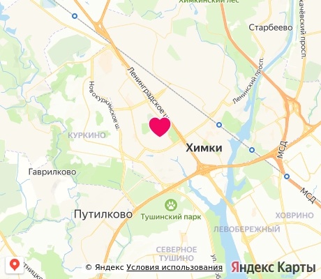 На карте