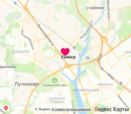 На карте