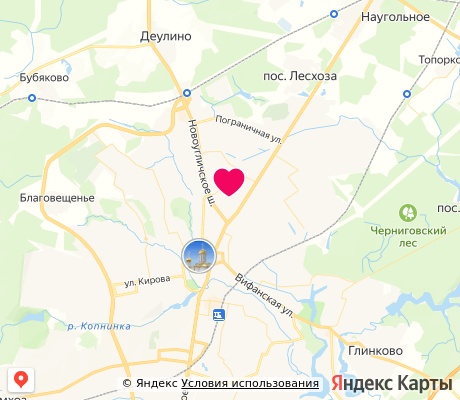 На карте