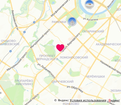 На карте