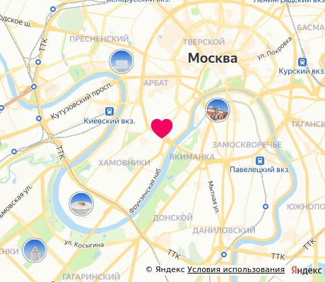 На карте
