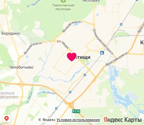 На карте