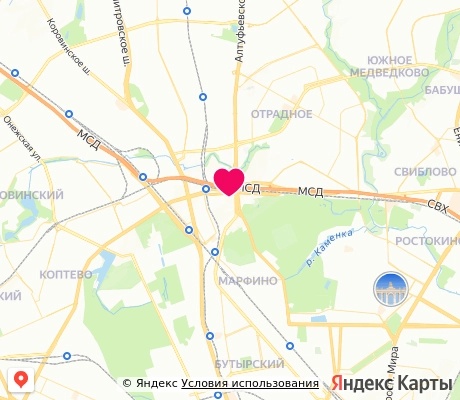 На карте