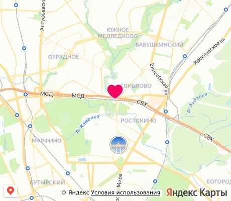 На карте