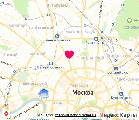 На карте