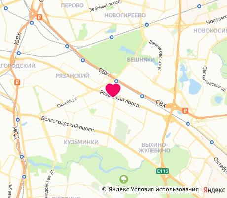 На карте