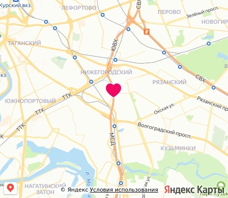 На карте