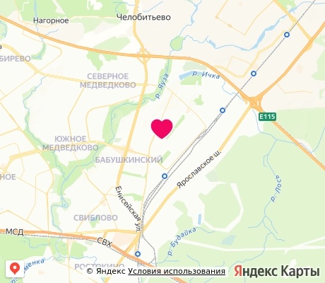 На карте