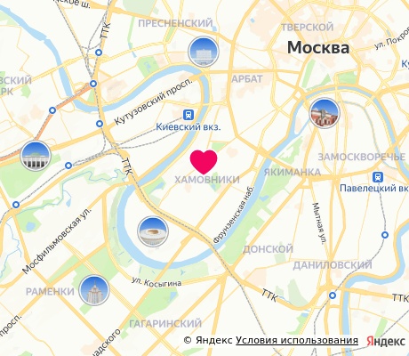 На карте