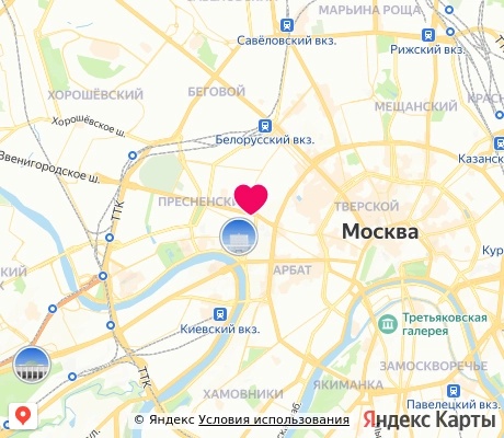 На карте