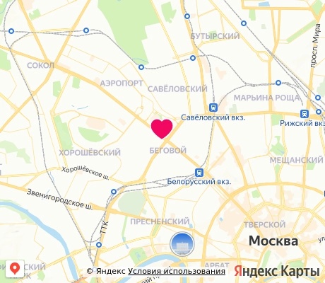 На карте