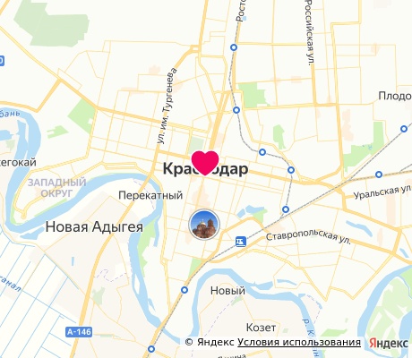 На карте