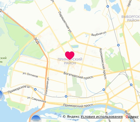 На карте