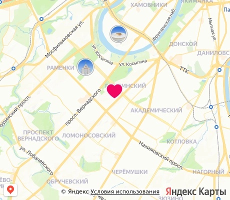 На карте
