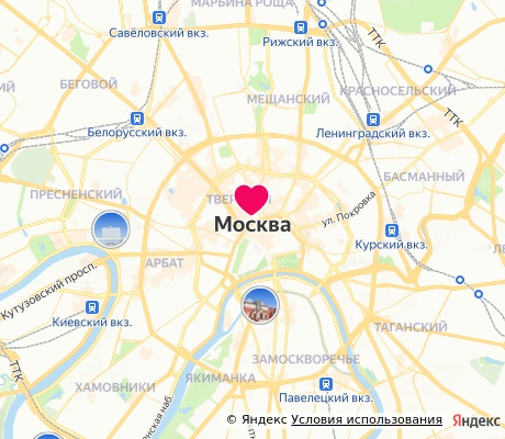 На карте