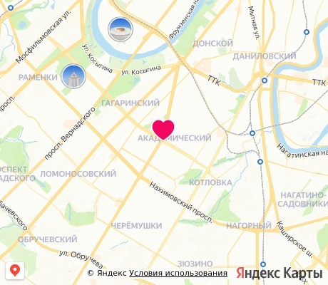 На карте